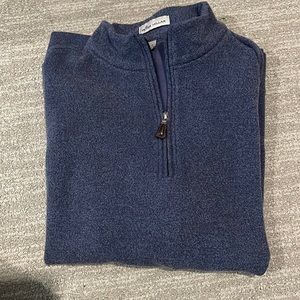 Peter Millar heather blue half zip pullover size: Small. Only worn a few times.